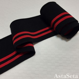 Подвяз черный с красными полосками