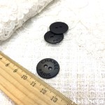 Пуговицы черные на прокол с лого 20мм