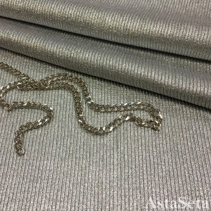 Трикотаж кашкарсе серый с серебром
