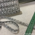Тесьма Chanel серебряная со шнуром