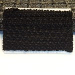 Тесьма шанель черная плетенная зиг-заг
