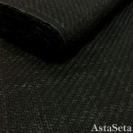 Ткань шанель черная с металлизированной нитью