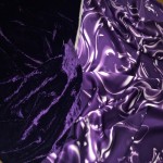 Шелк фиолетовый Versace с цветами