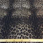 Атлас шелковый леопард коричневый