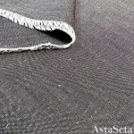 Костюмный шелк с хлопком серый