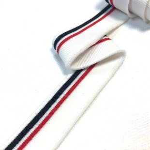 Подвяз узкий белый с полосами