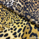Итальянский шелк рыжий леопард