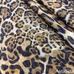 Шифон шелковый леопардовый