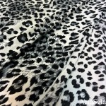 Трикотаж леопардовый серый