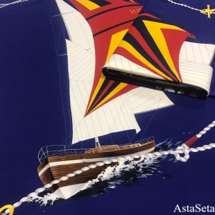 Вискозный трикотаж с парусной яхтой Ralph Lauren