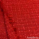 Ткань шанель красная с люрексом