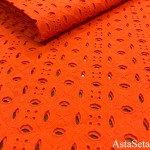 Шитье хлопковое оранжевое